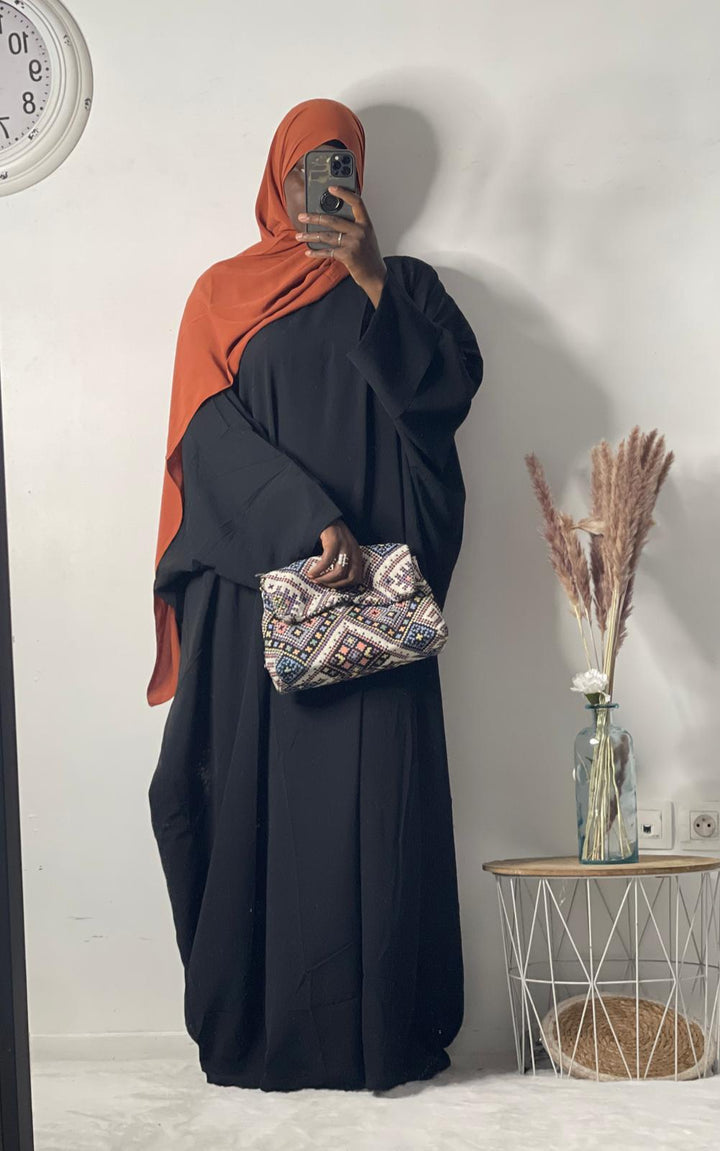 Abaya maxi évasée