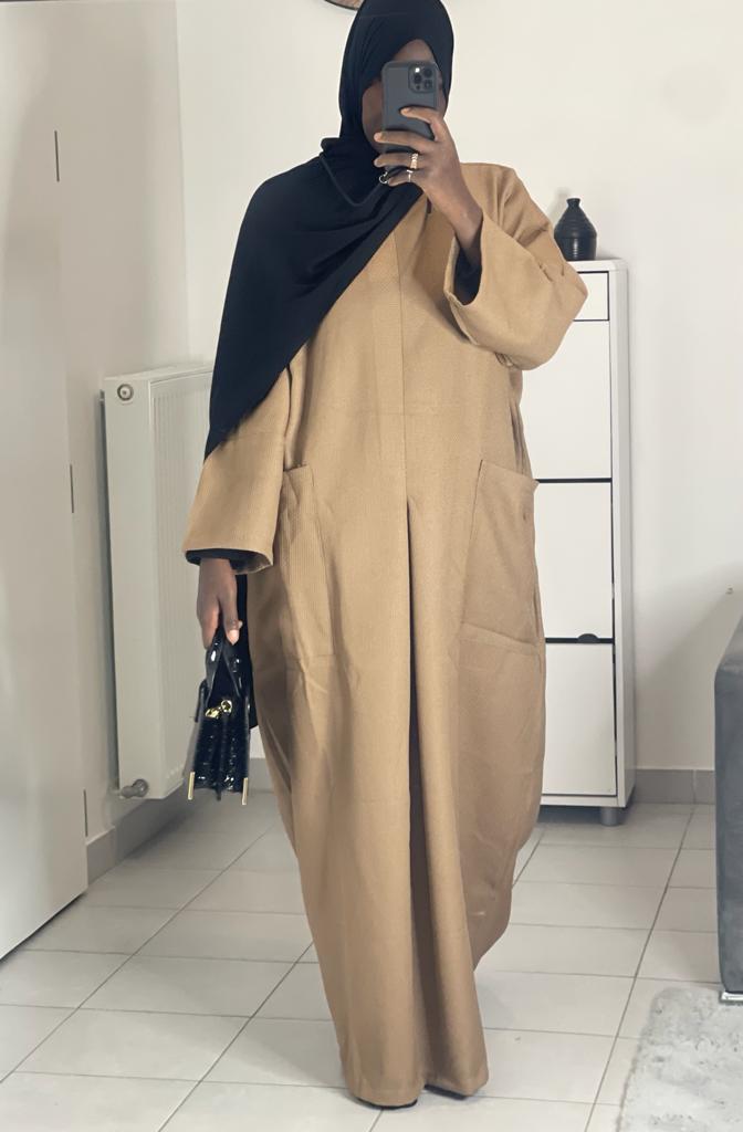 ROBE OVERSIZE TISSU  TWEED