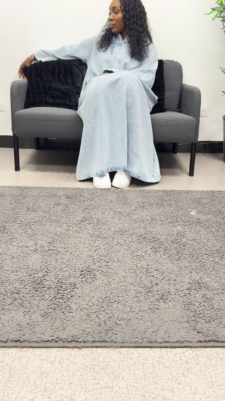 ROBE JEAN MASTOUR BLEU CLAIR