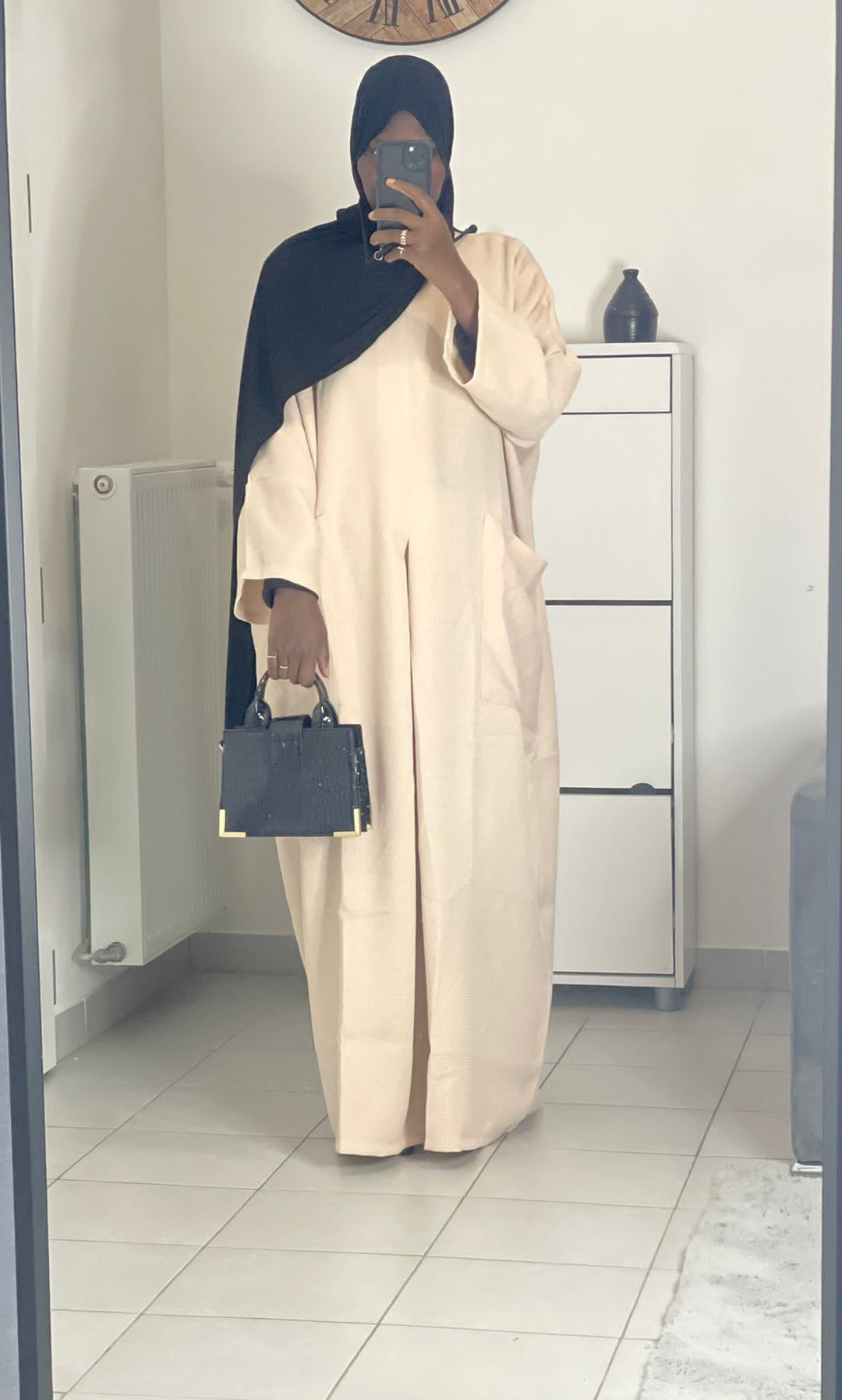 ROBE OVERSIZE TISSU  TWEED