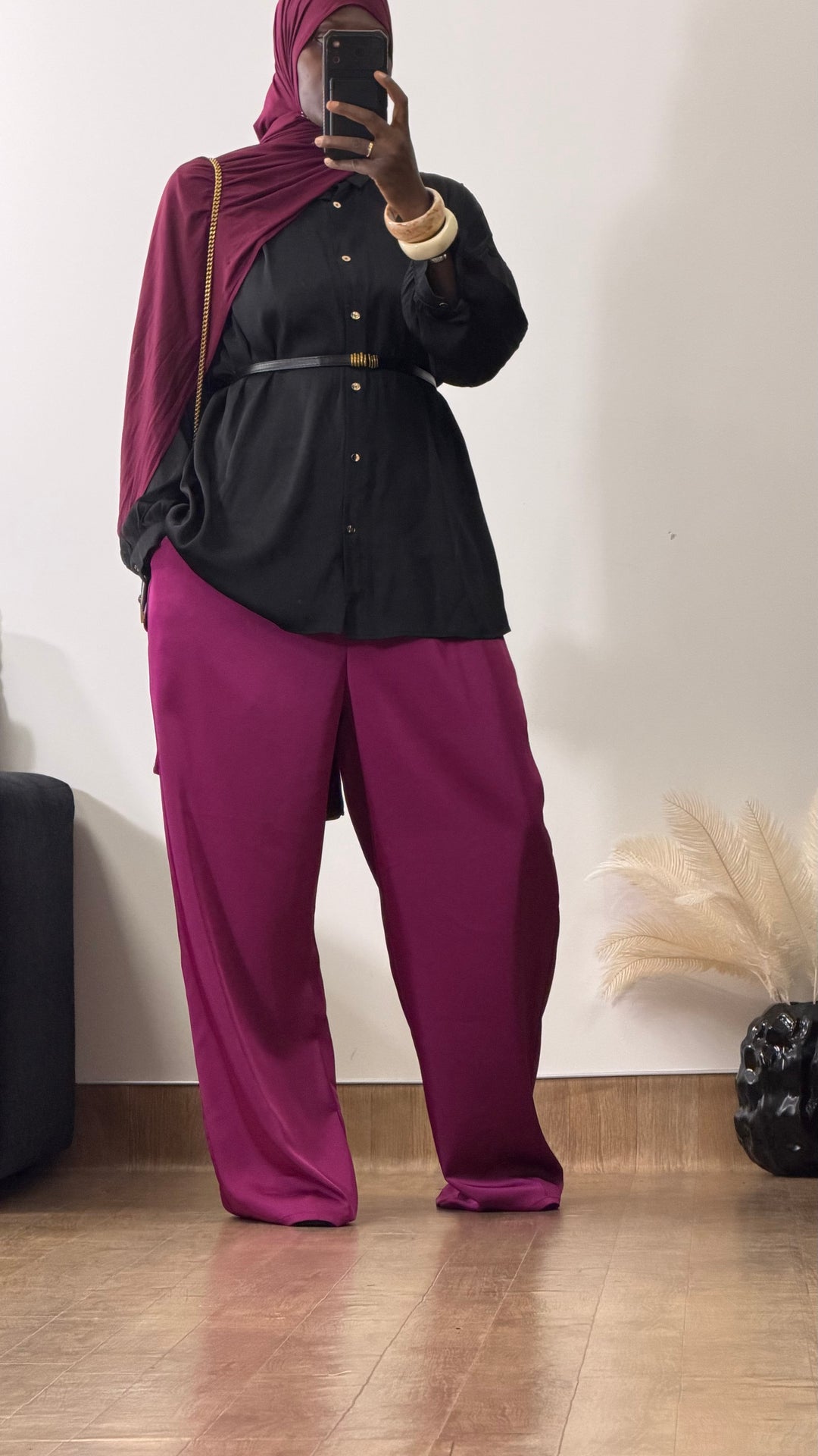 Pantalon satinée Nawal
