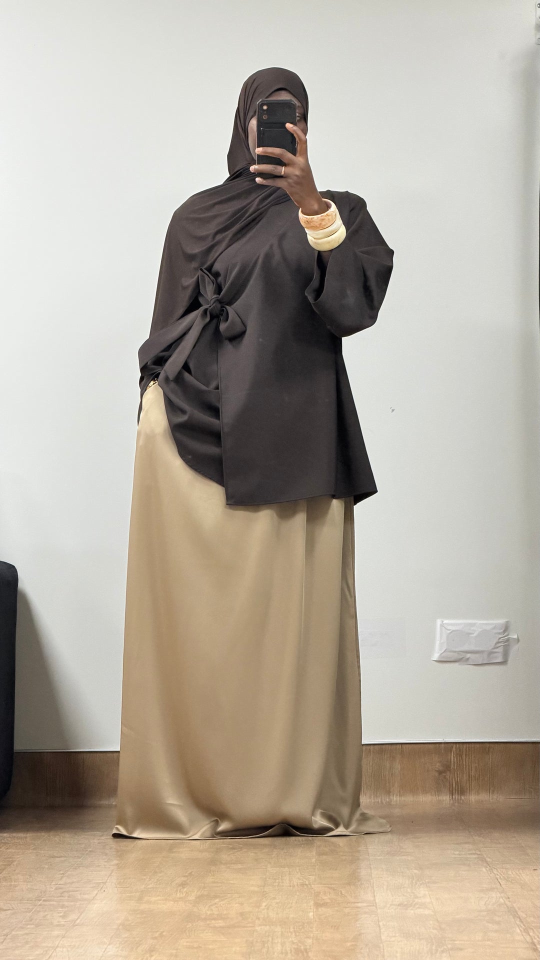 Jupe satinée Nawal