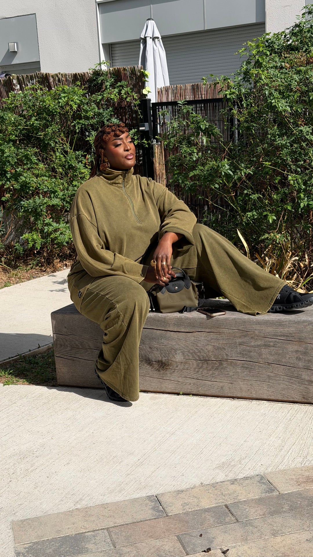 ENSEMBLE JOGGING PANTALON TISSU DÉLAVÉ