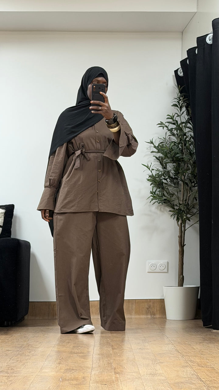 Ensemble pantalon 100% coton