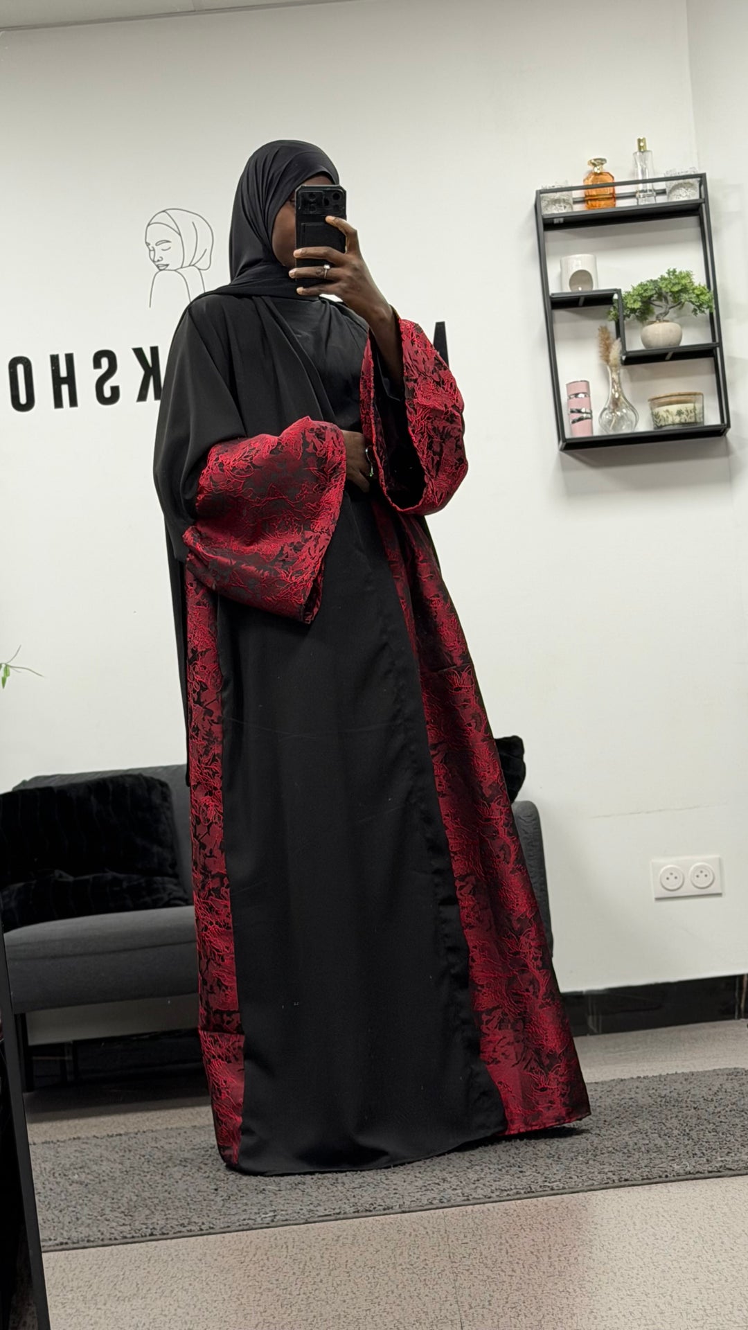 Ensemble jupe brocard Fatim