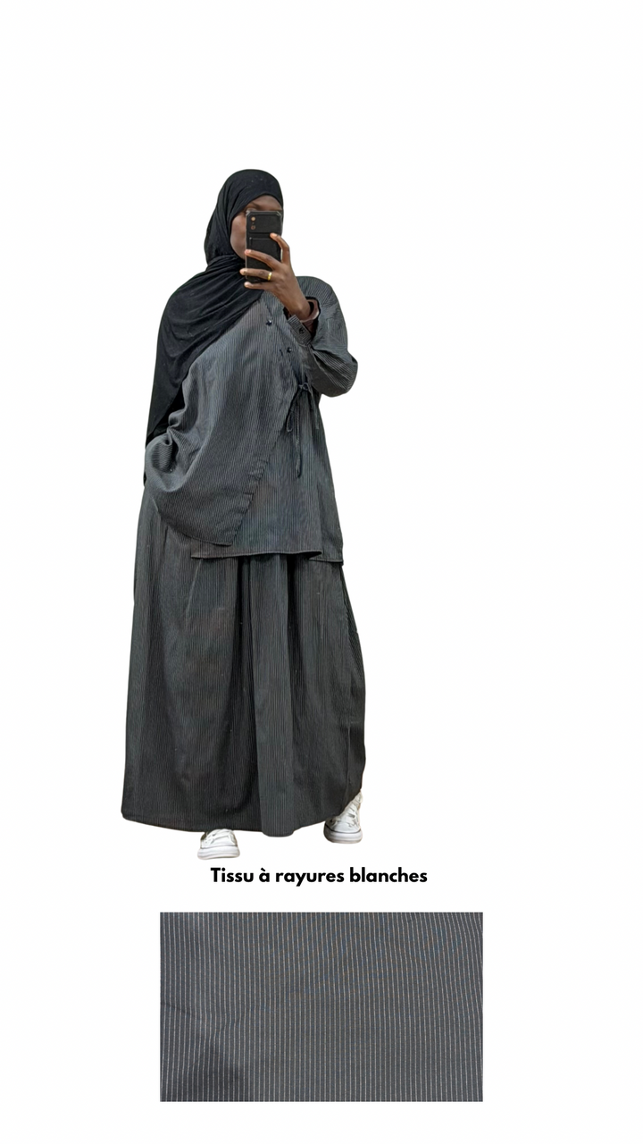 ENSEMBLE À RAYURES NAÏA