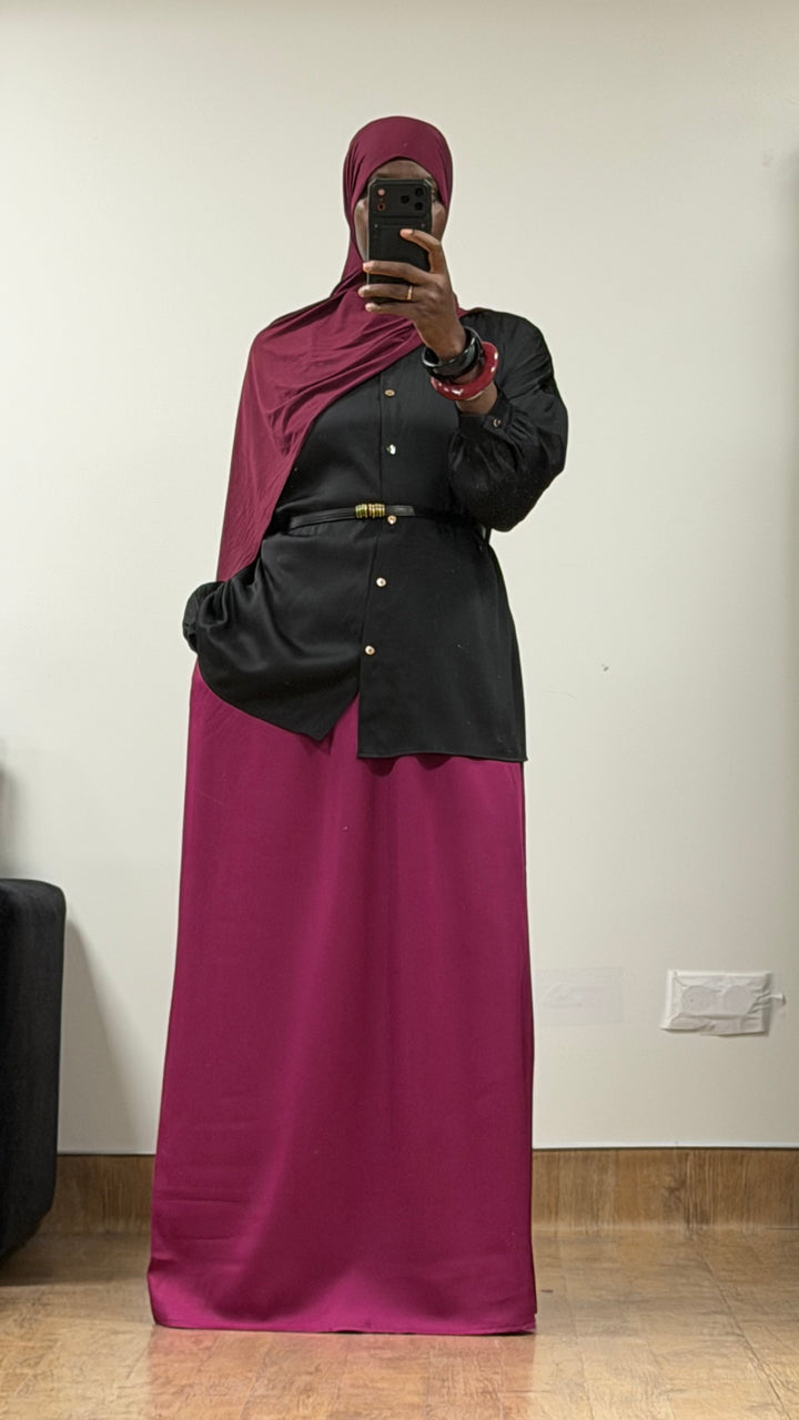 Jupe satinée Nawal