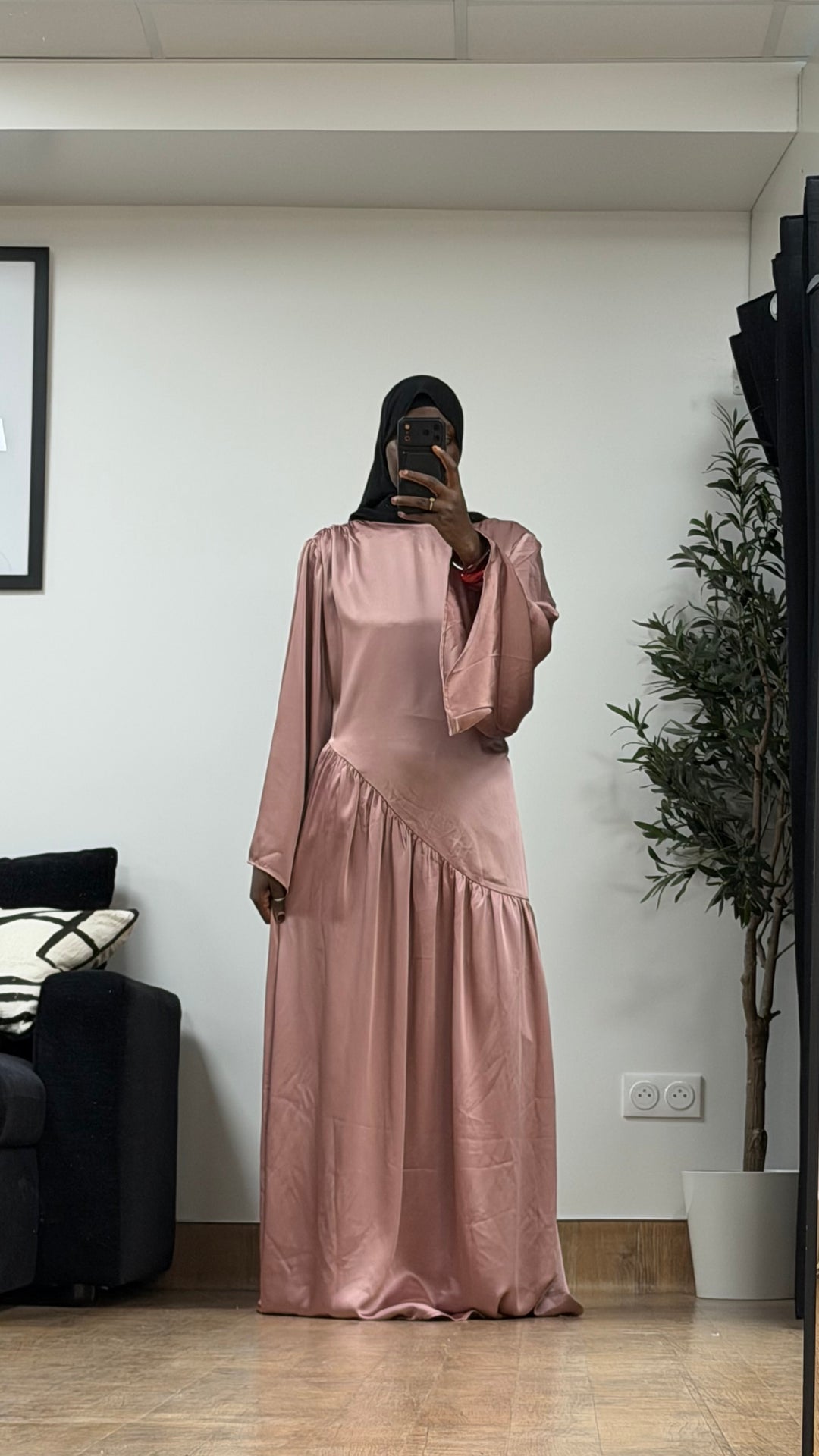 Robe satinée Mariam