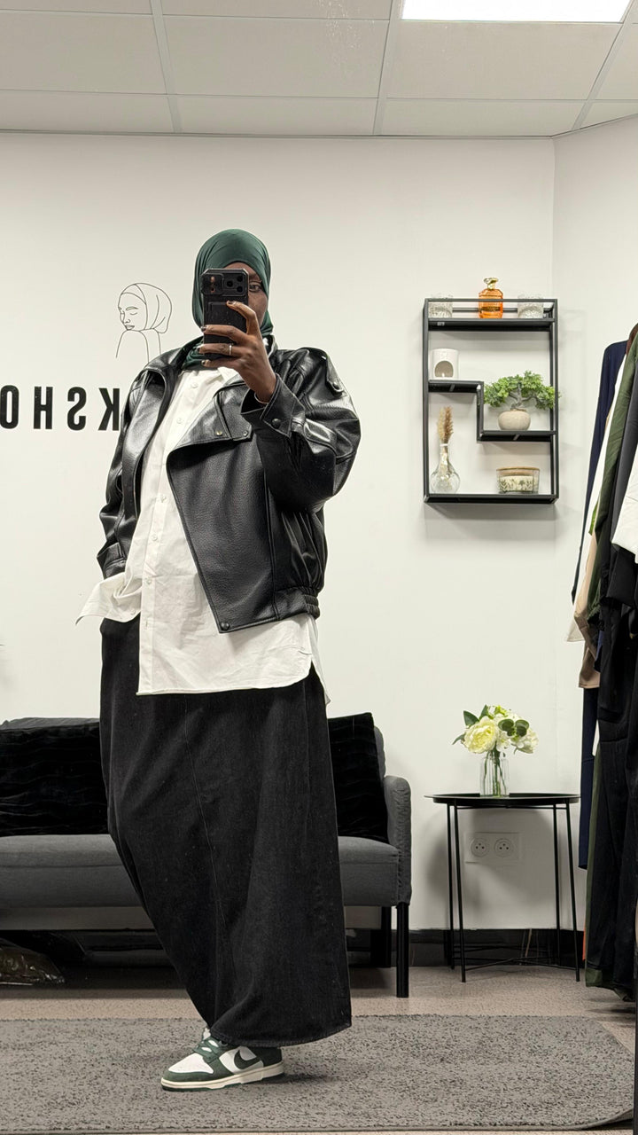 Veste Similicuir matelassé