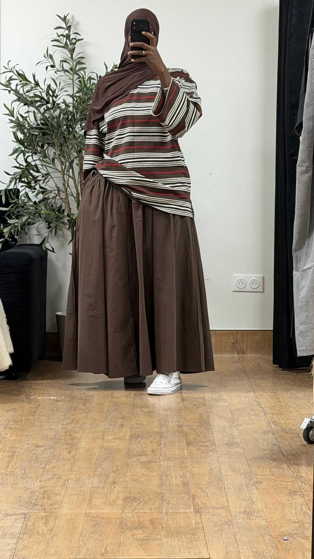 JUPE ÉVASÉE 100% COTON