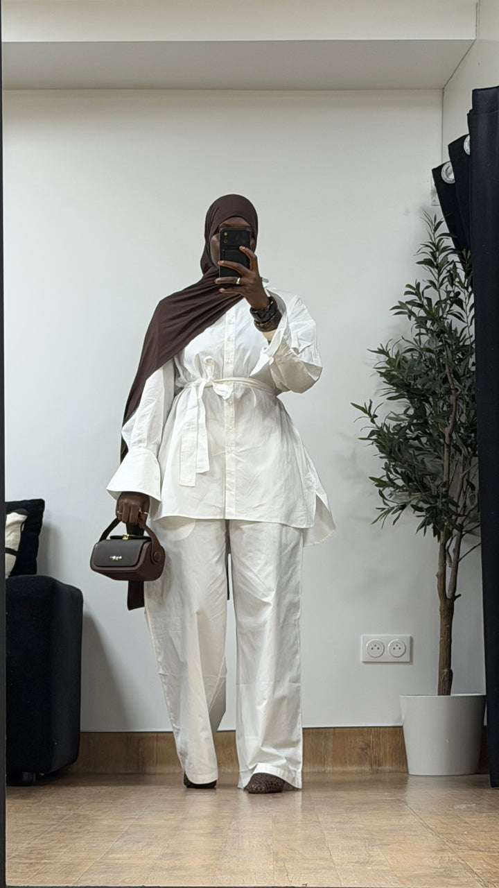Ensemble pantalon 100% coton