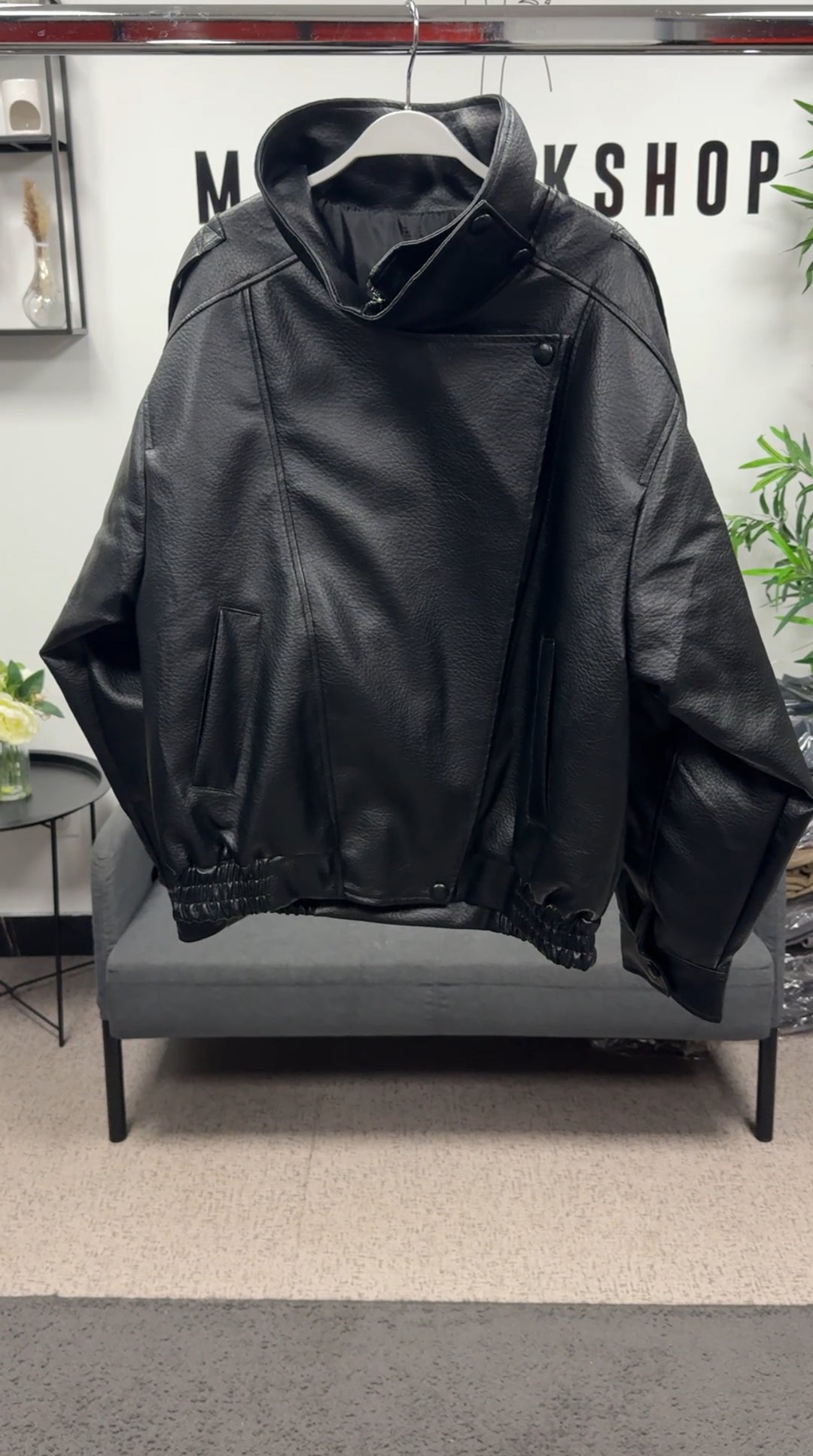 Veste Similicuir matelassé