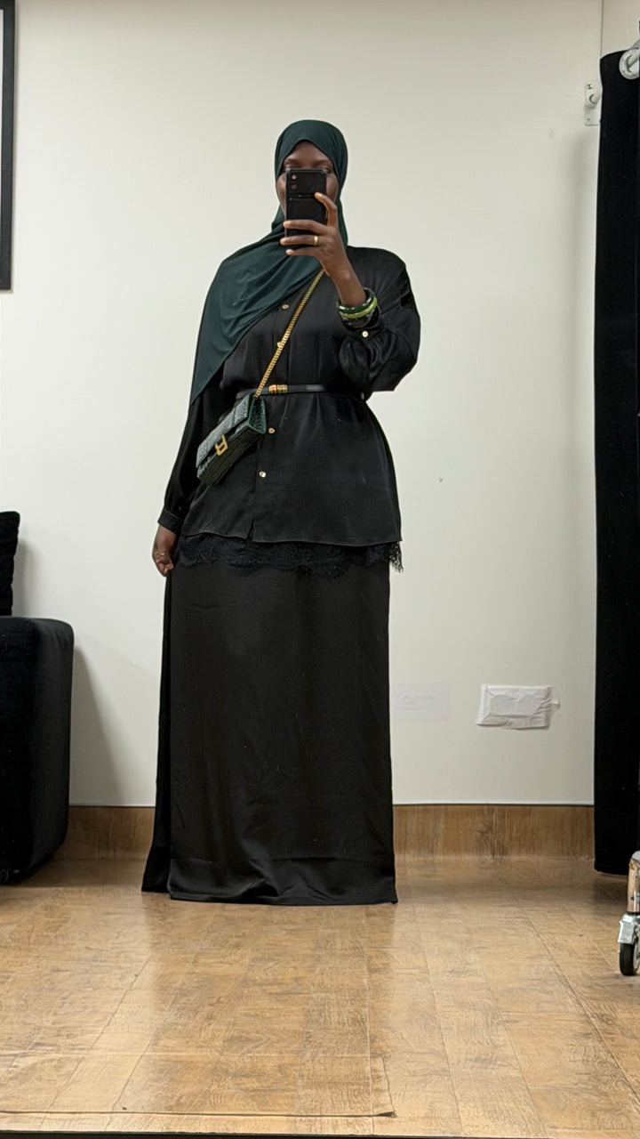 Jupe satinée Nawal