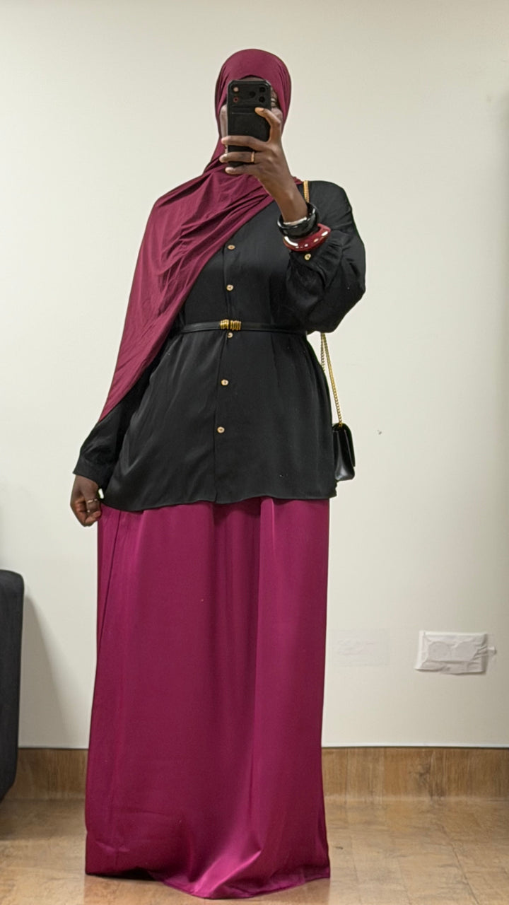 Jupe satinée Nawal