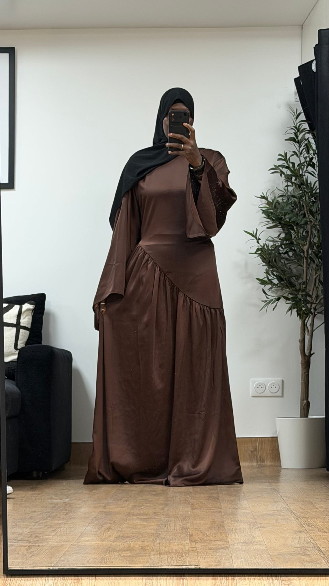 Robe satinée Mariam