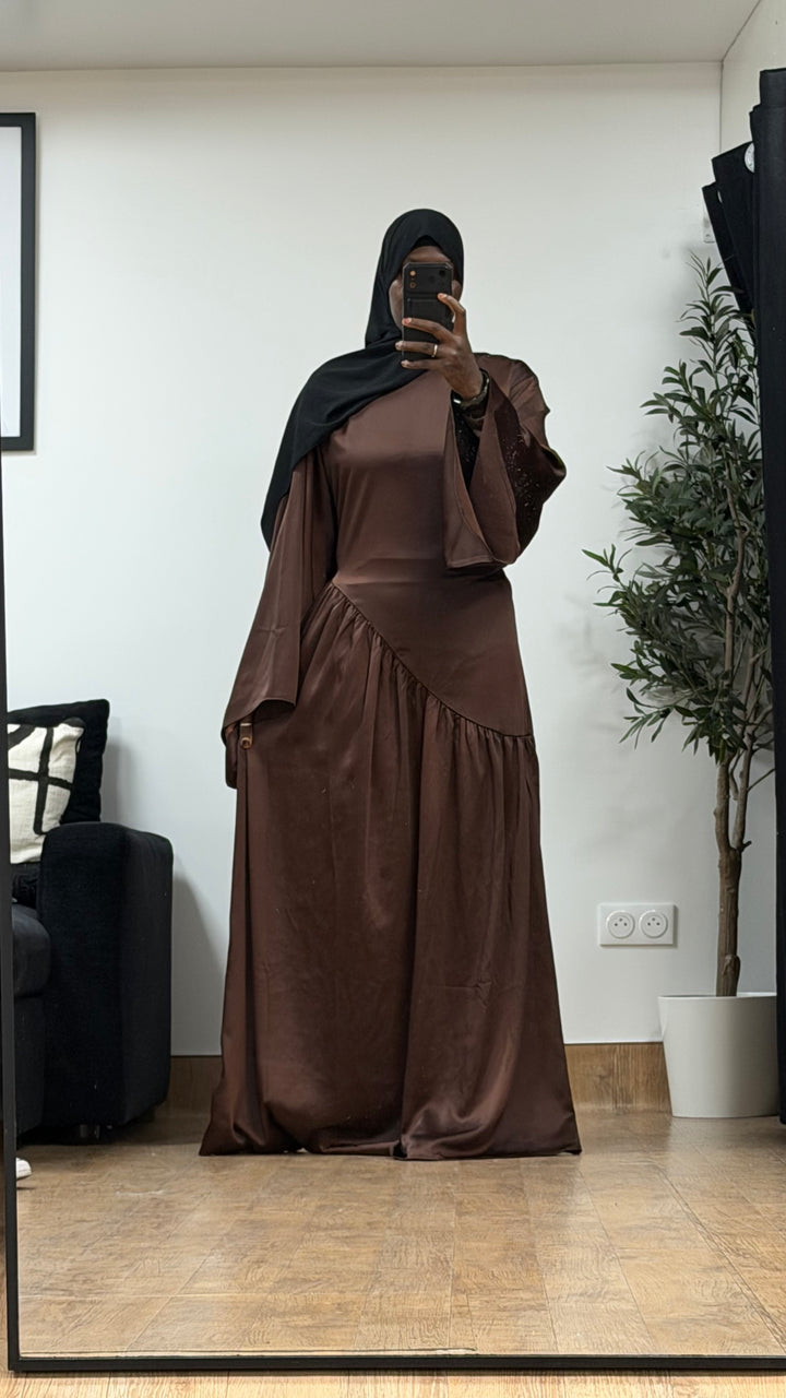 Robe satinée Mariam