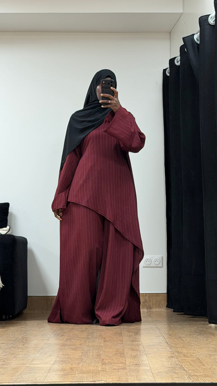 Ensemble Pantalon Plissé