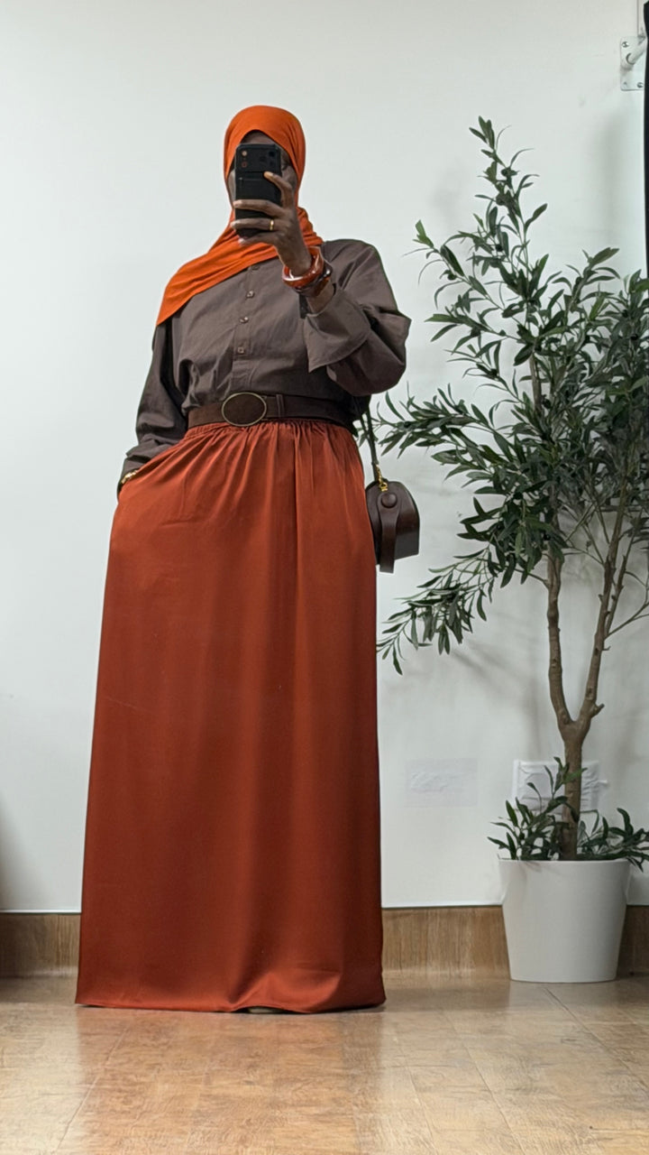 Jupe satinée Nawal