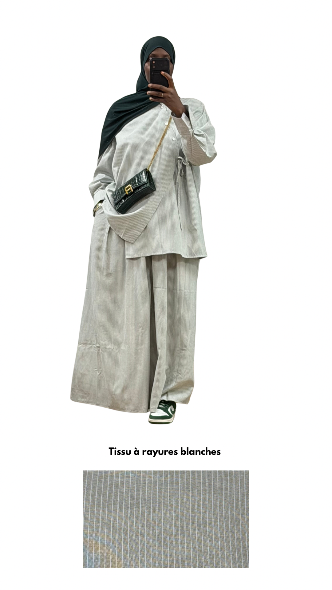 ENSEMBLE À RAYURES NAÏA