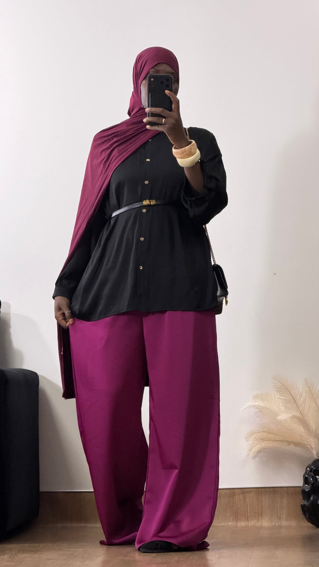 Pantalon satinée Nawal