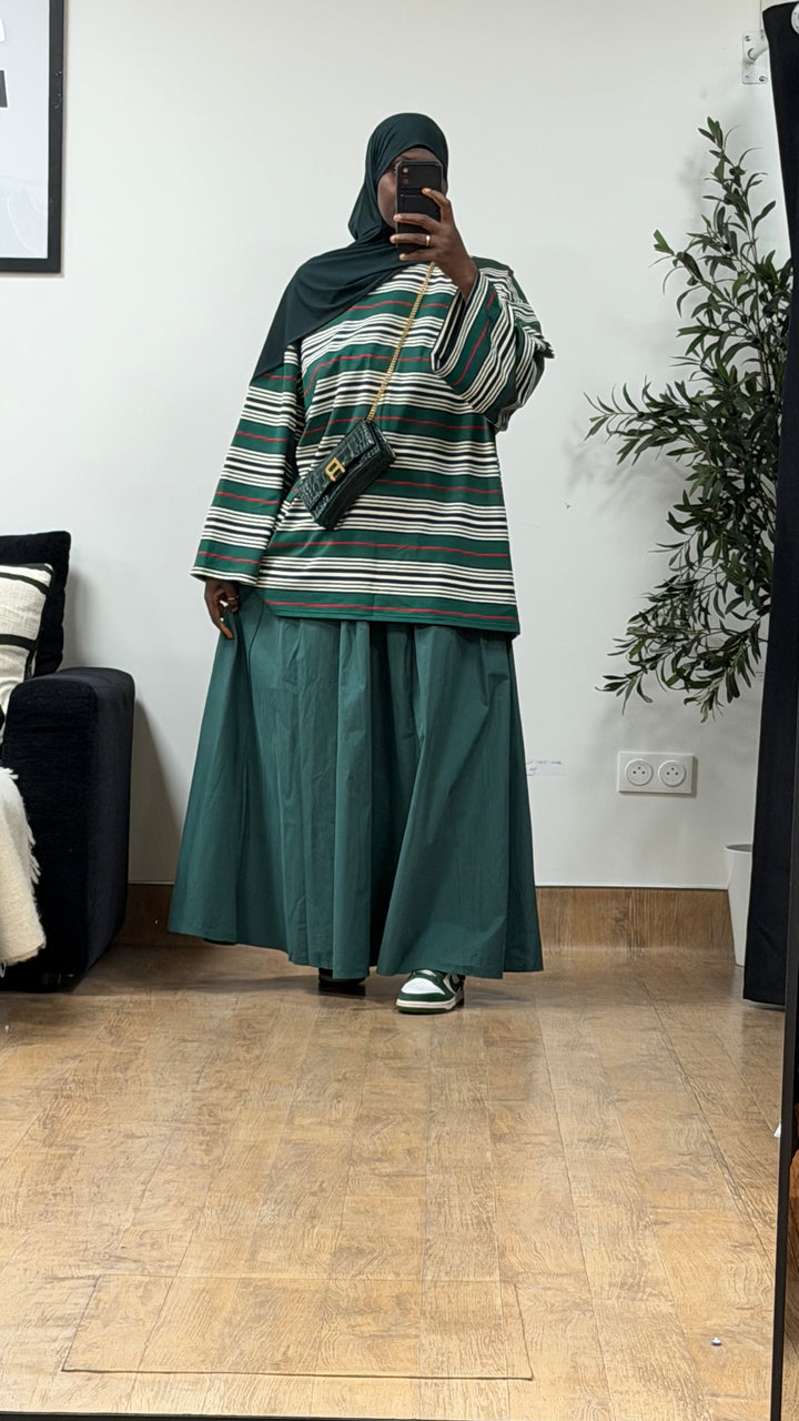 JUPE ÉVASÉE 100% COTON