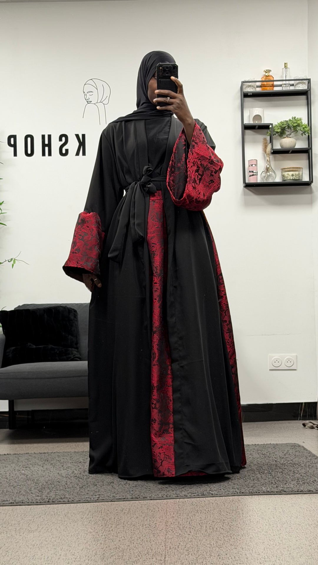 Ensemble jupe brocard Fatim