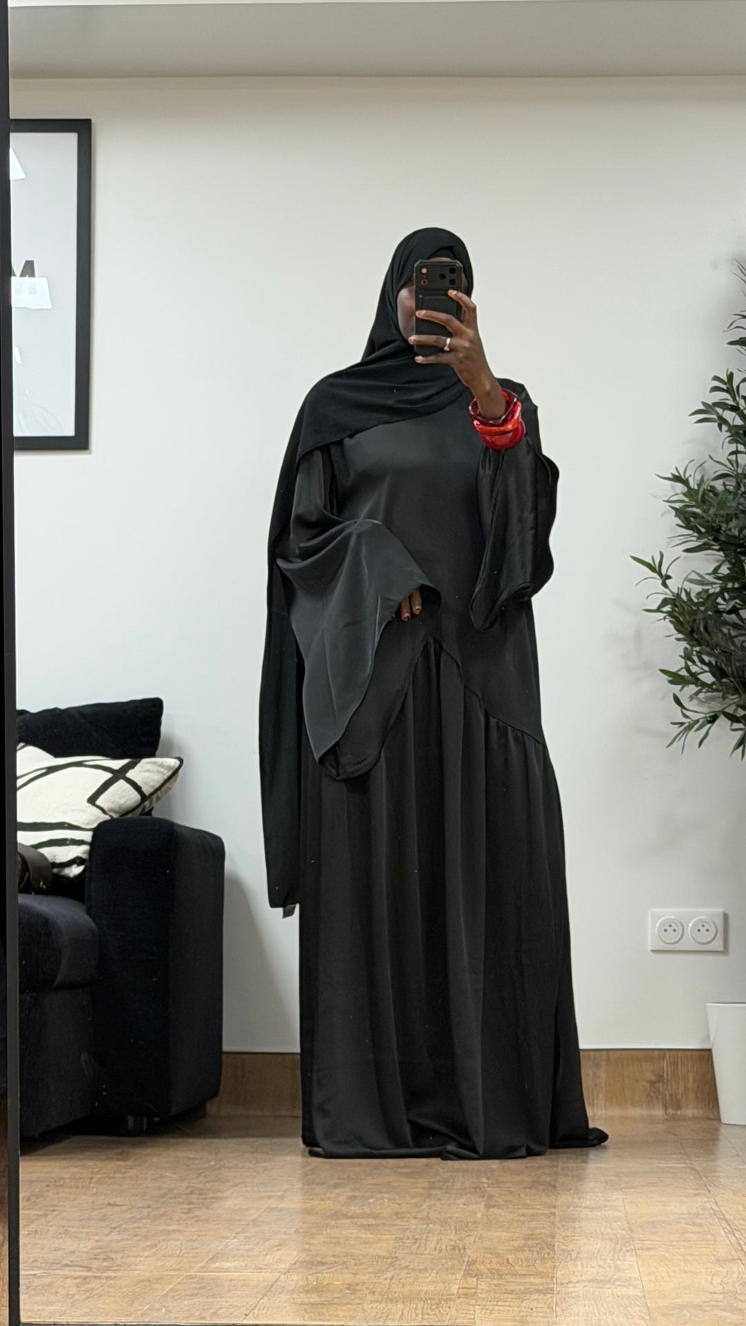 Robe satinée Mariam