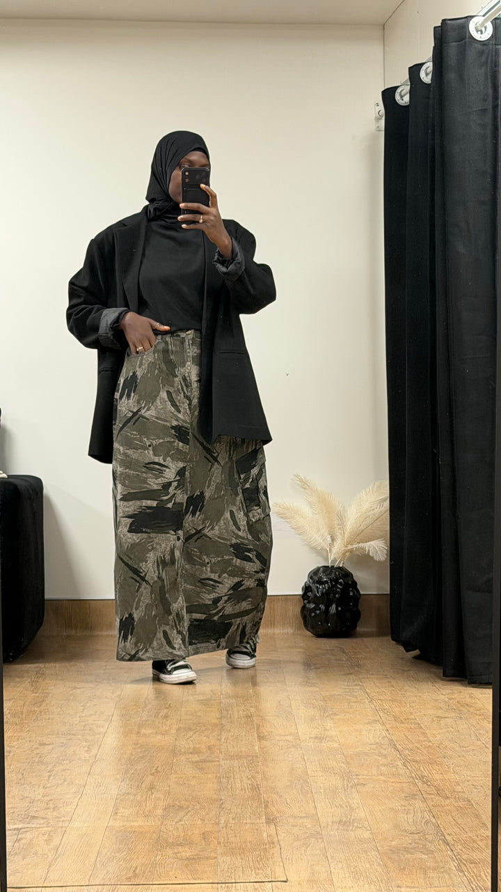 JUPE CARGO CAMOUFLAGE