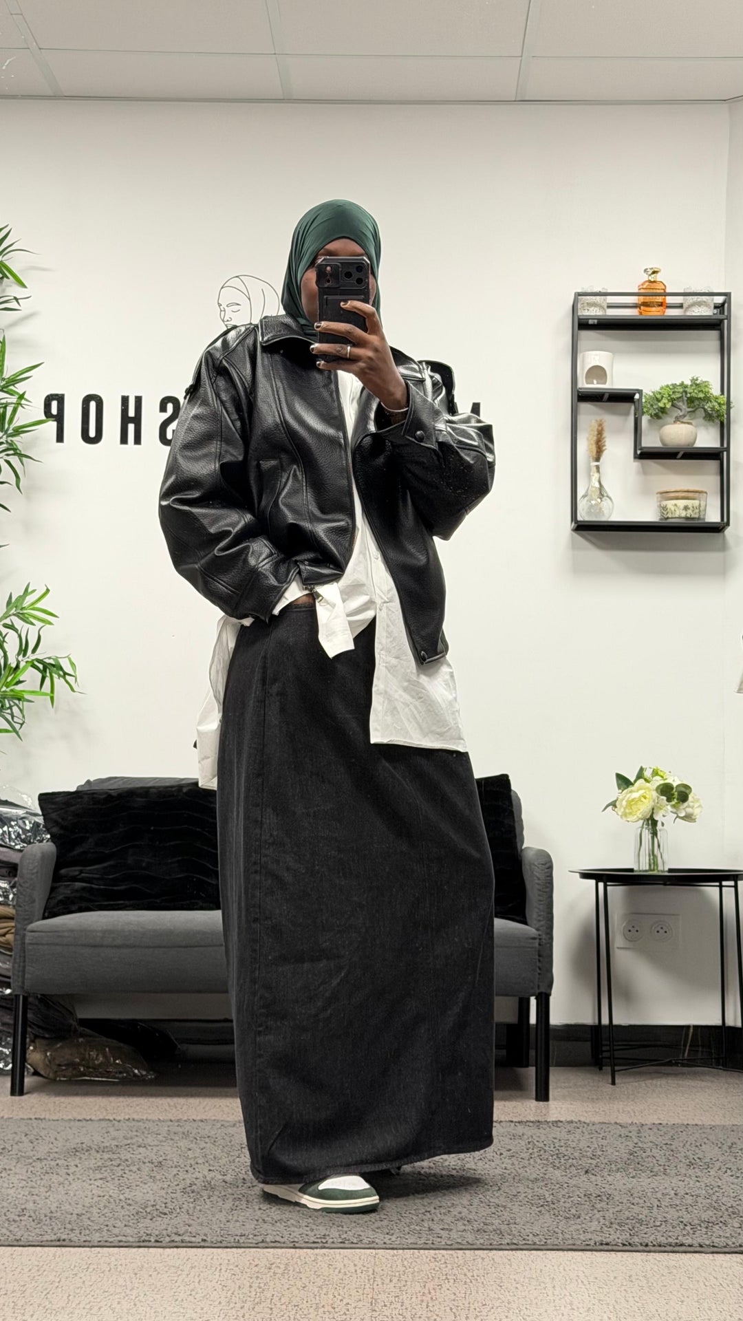 Veste Similicuir matelassé