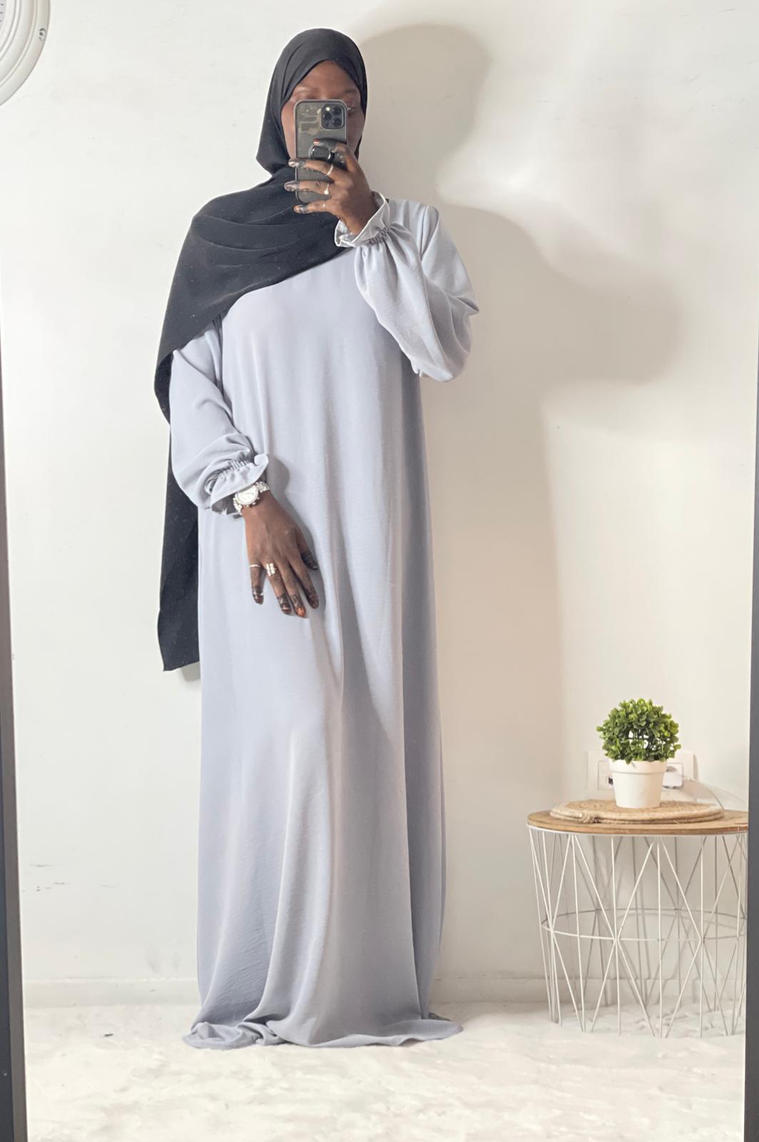 Long tulip sleeve dress