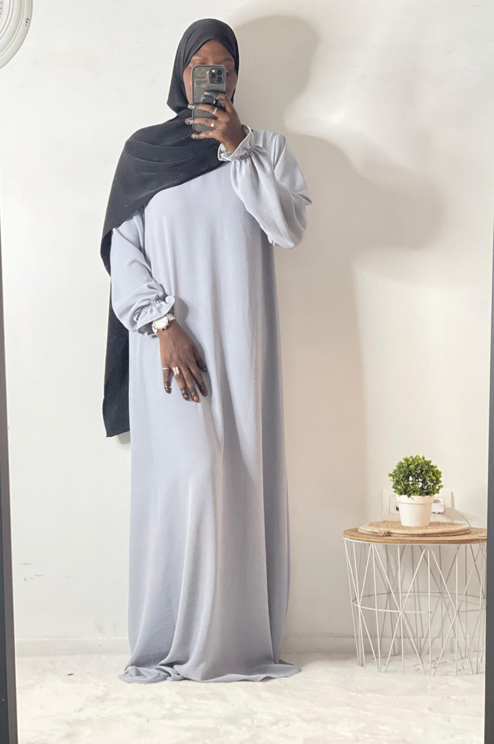 Long tulip sleeve dress