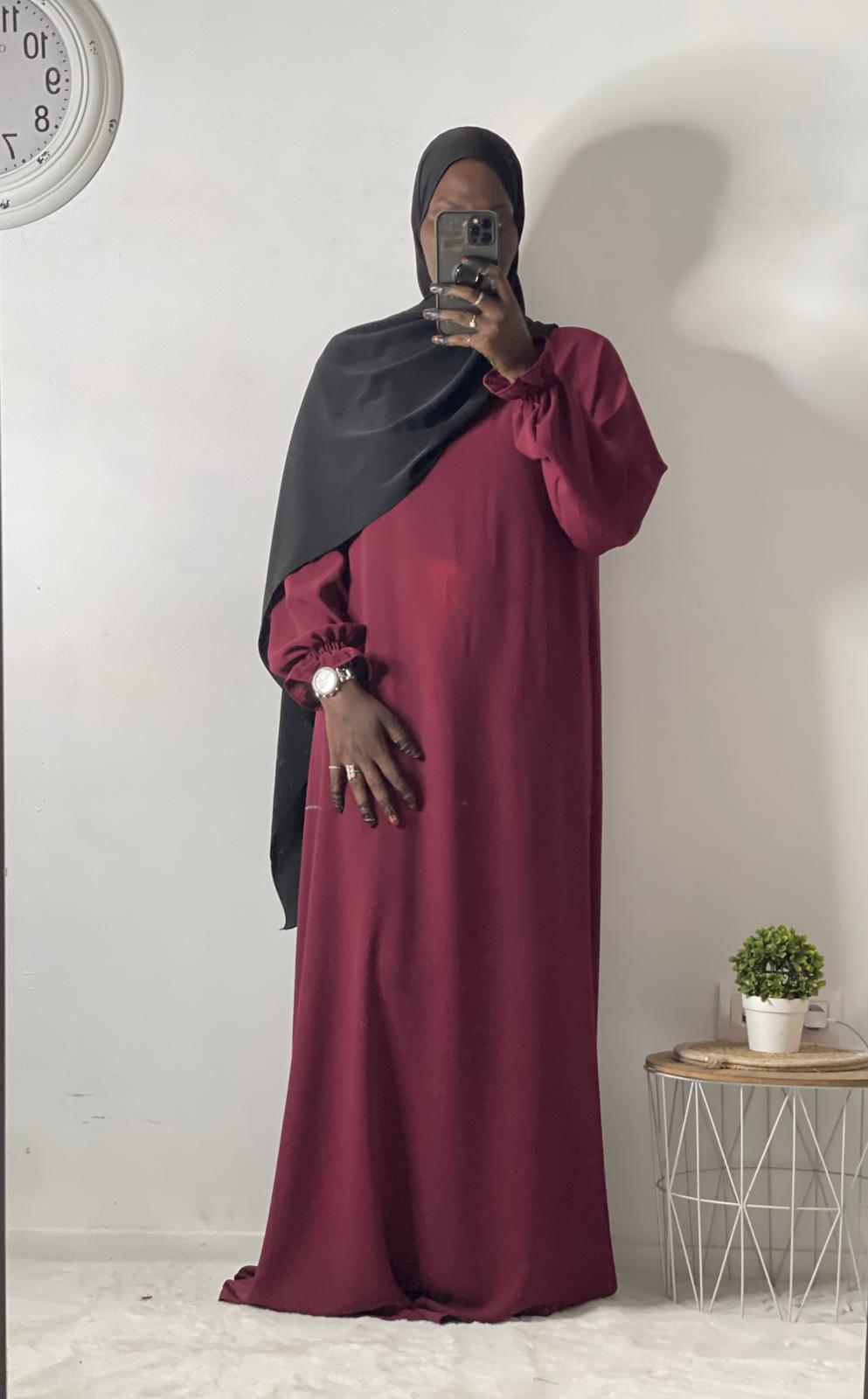 Long tulip sleeve dress