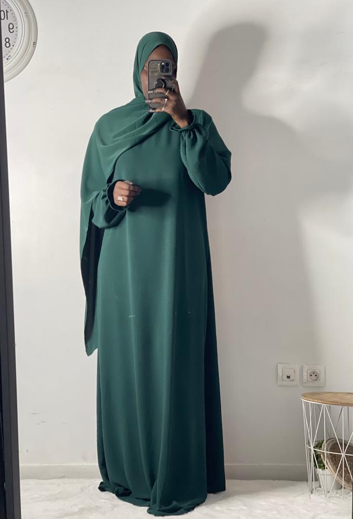 Long tulip sleeve dress