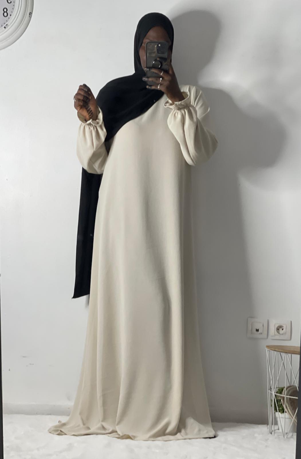 Long tulip sleeve dress