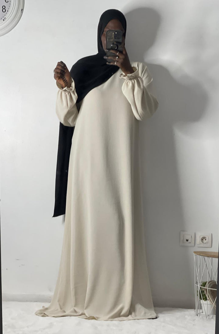 Long tulip sleeve dress