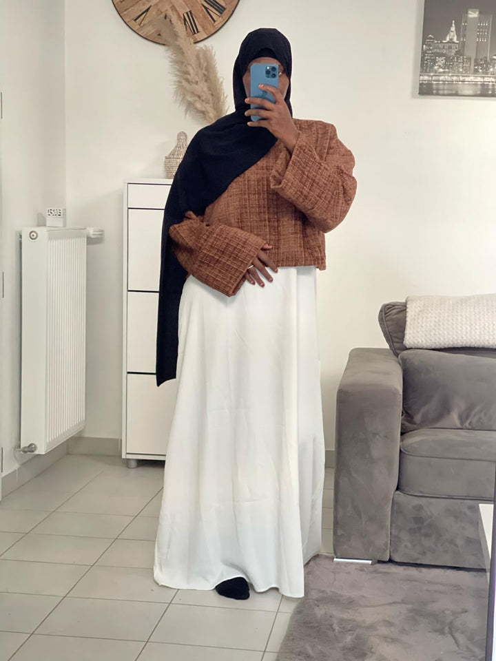 2-piece dress and cropped sweater