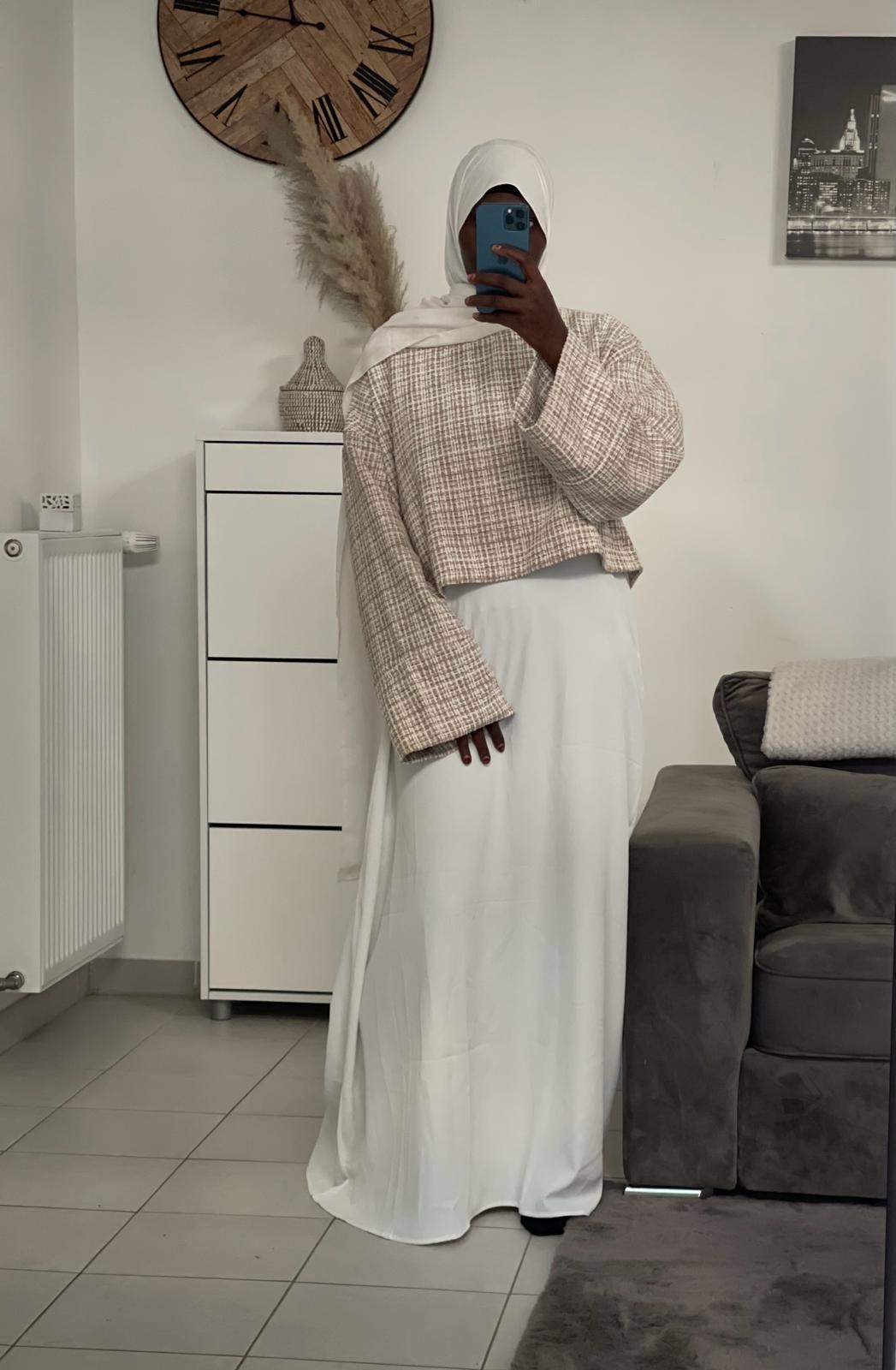 2-piece dress and cropped sweater
