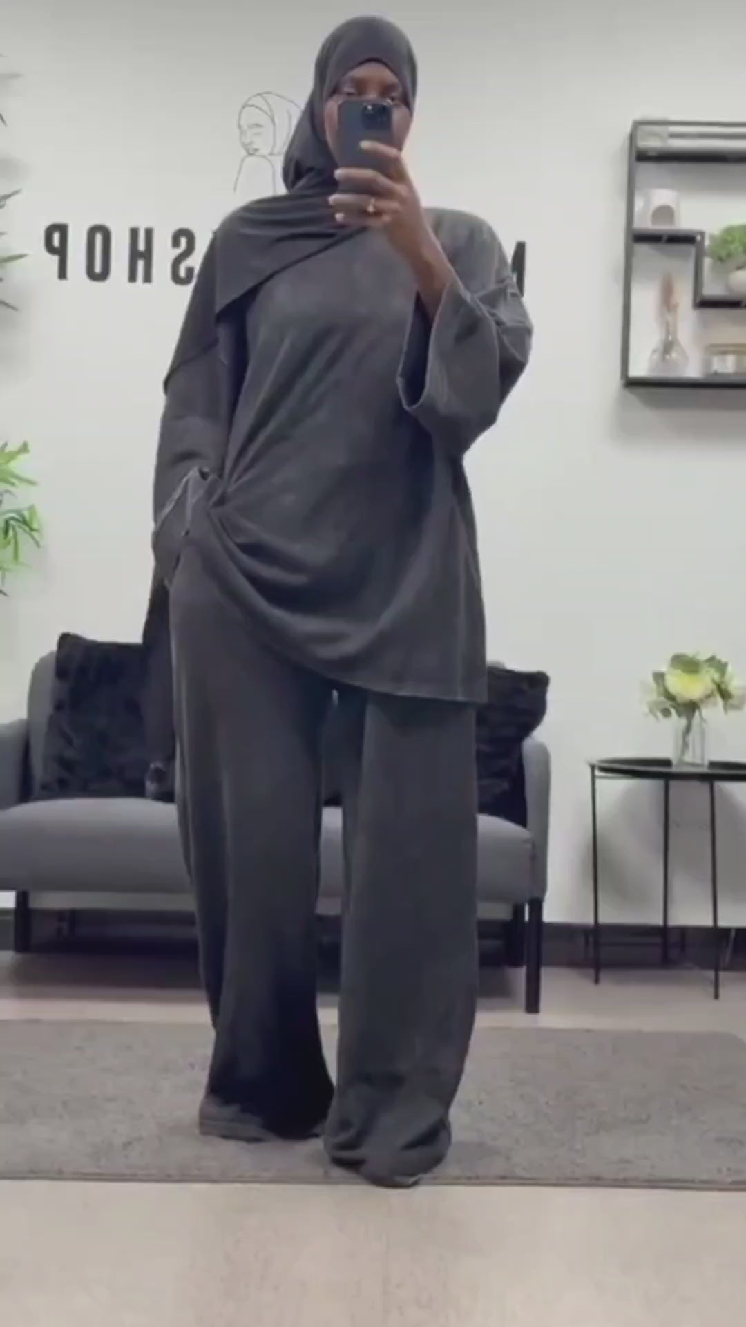 ENSEMBLE JOGGING PANTALON TISSU DÉLAVÉ