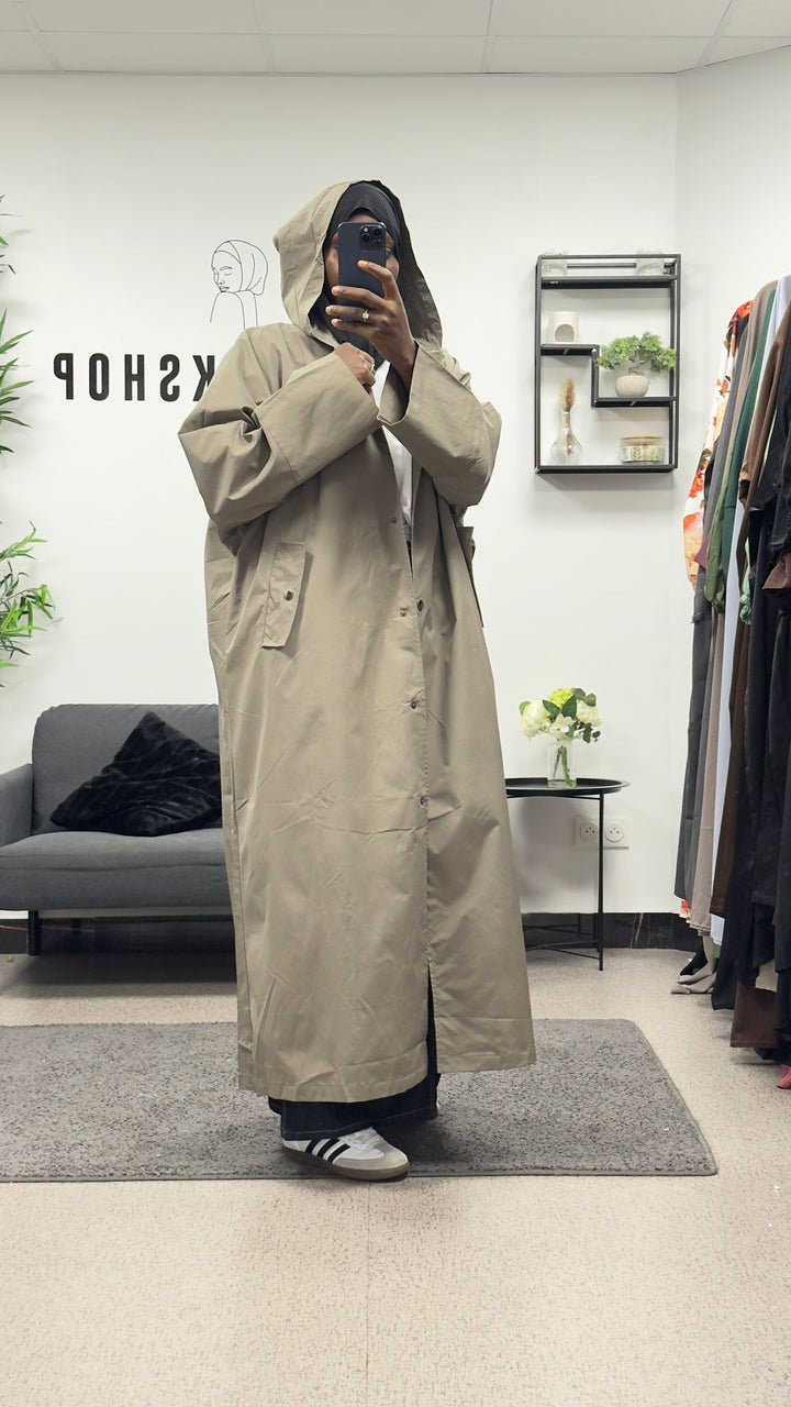 IMPERMÉABLE LONG A BOUTONS