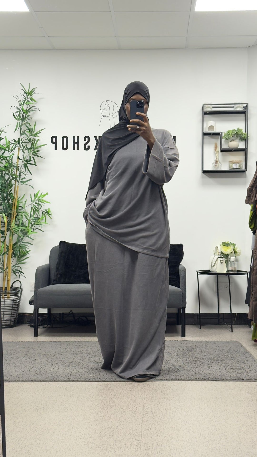 ENSEMBLE JOGGING JUPE TISSU DÉLAVÉ