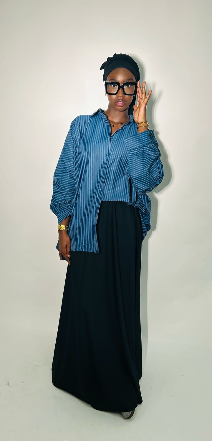 CHEMISE AMPLE À RAYURES