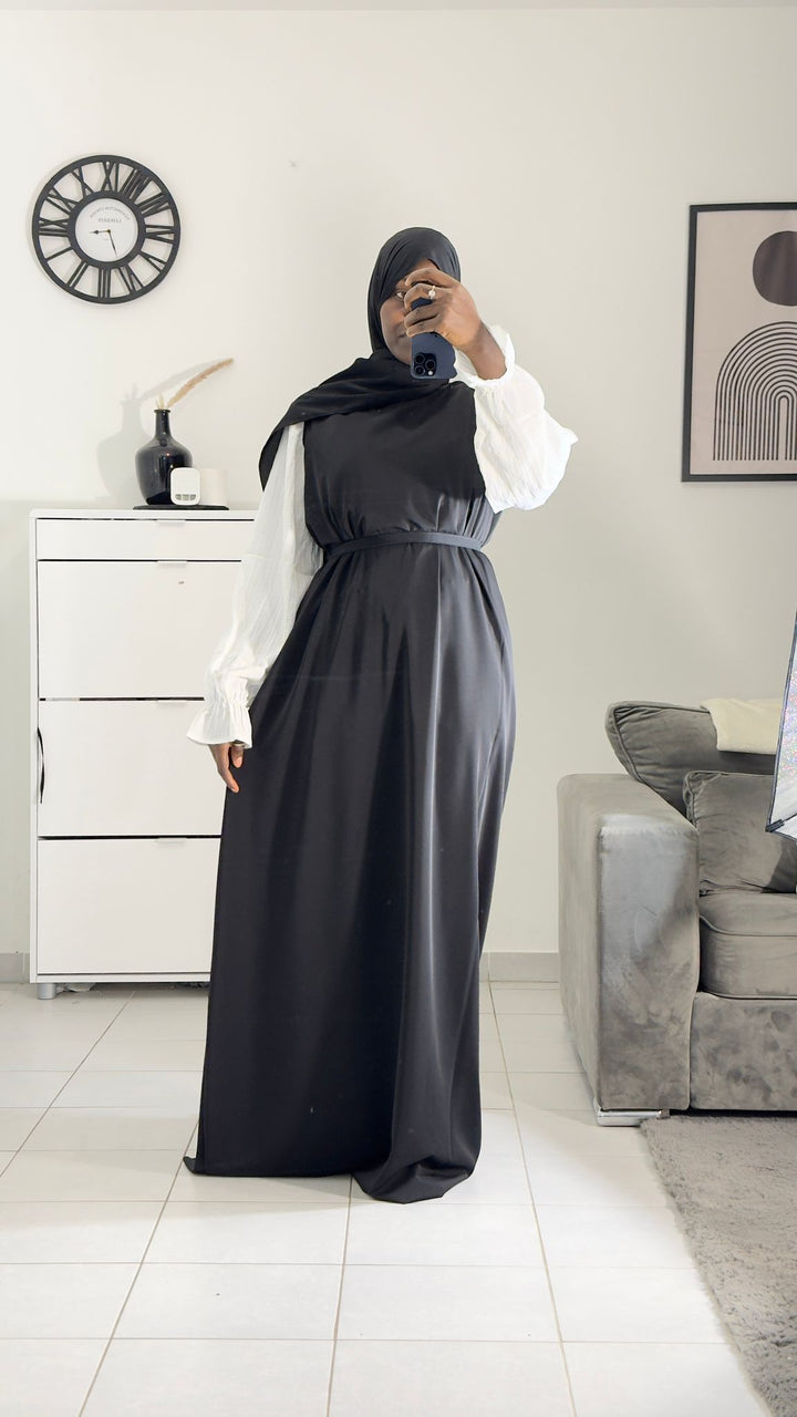 SLEEVELESS SILK DRESS