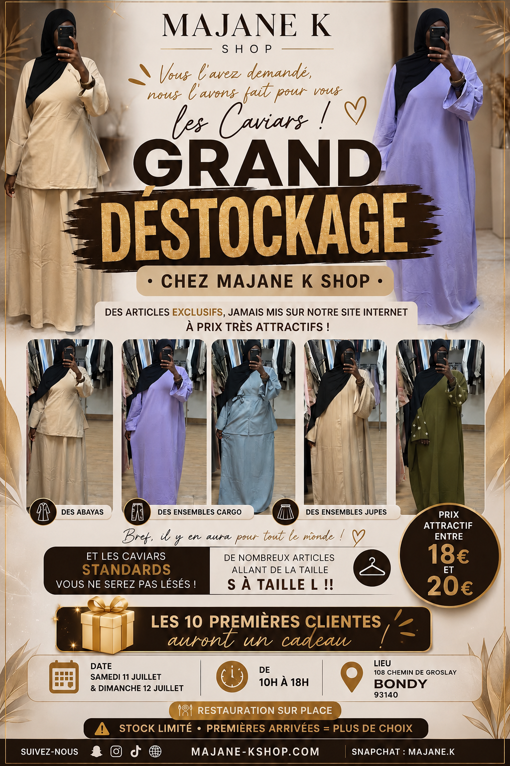 VENTE PRIVÉE LE 11 & 12 JUILLET
