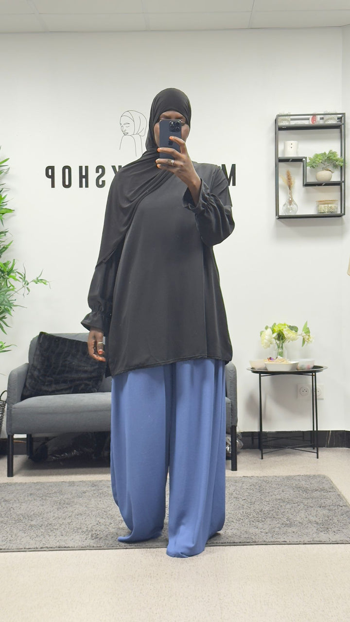 High sleeve tulip in silk