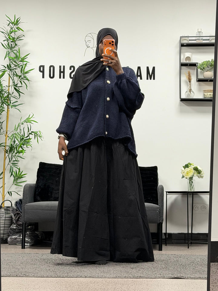 Cardigan oversize a boutons