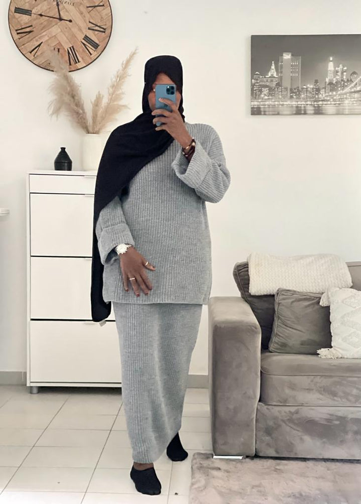 Halima wool skirt set standard size up to 1m75