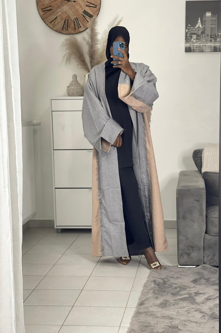 Two-tone kimono