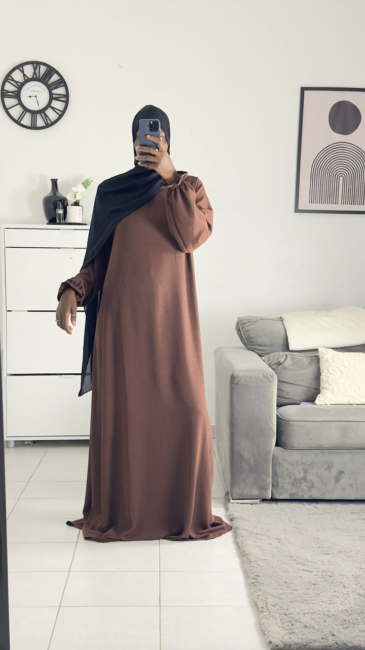 Long tulip sleeve dress