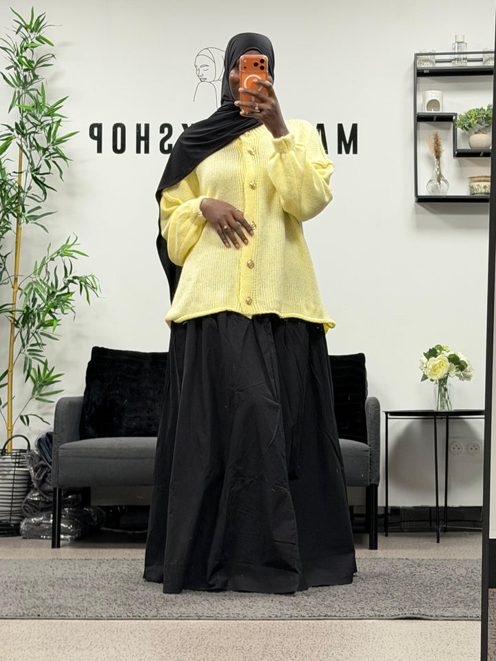 Cardigan oversize a boutons