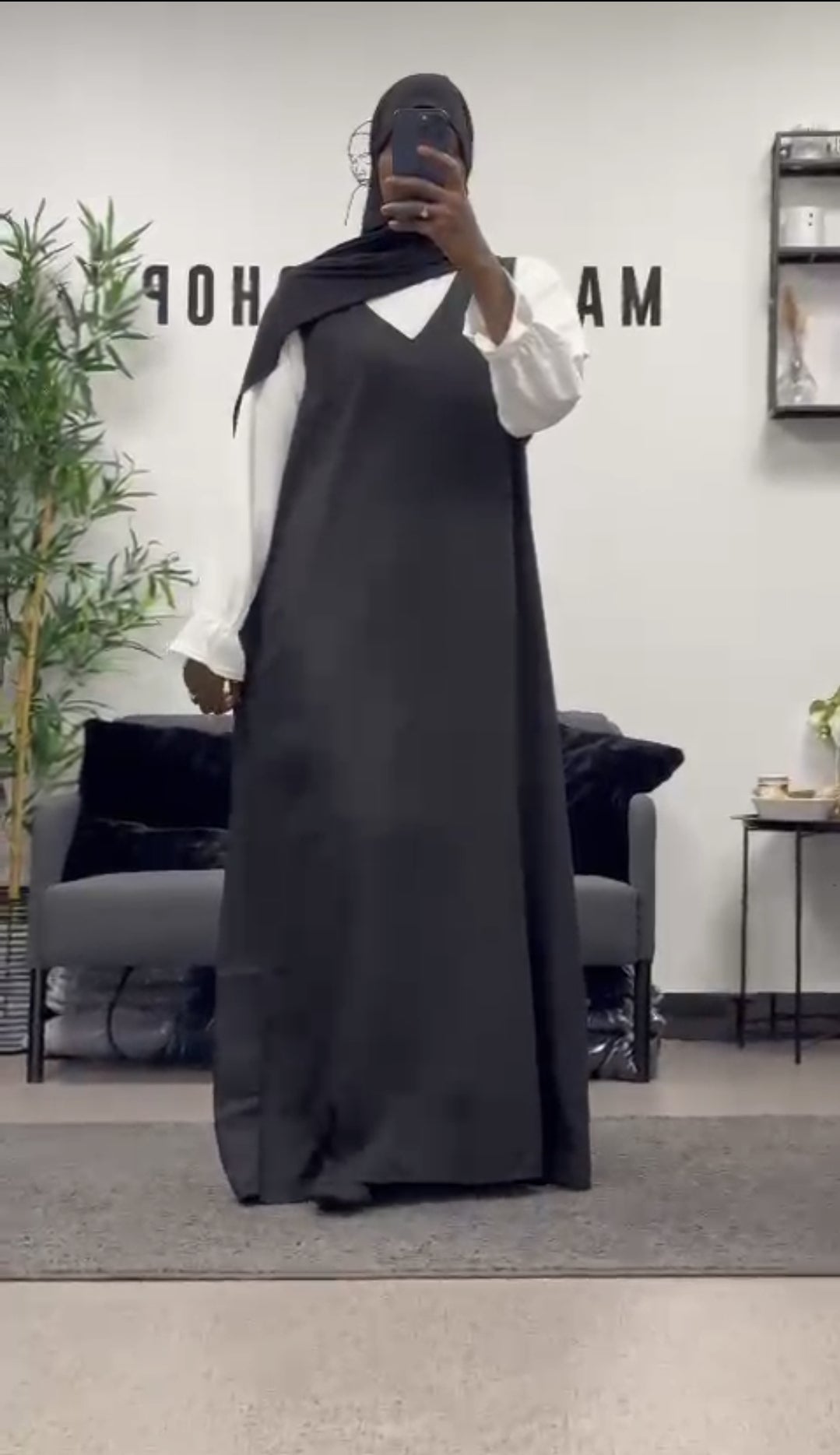 Sous Abaya & haut blanc